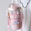 MyMelody Cartoon Multifunctional Straw Insulated Mug