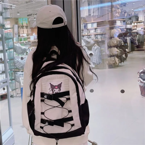 Kuromi Cartoon cute school style school bag