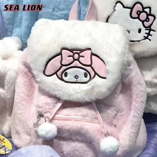 MyMelody Pink Cute Plush Backpack