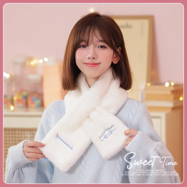 Cinnamoroll Embroidered Warm and Cute Scarf