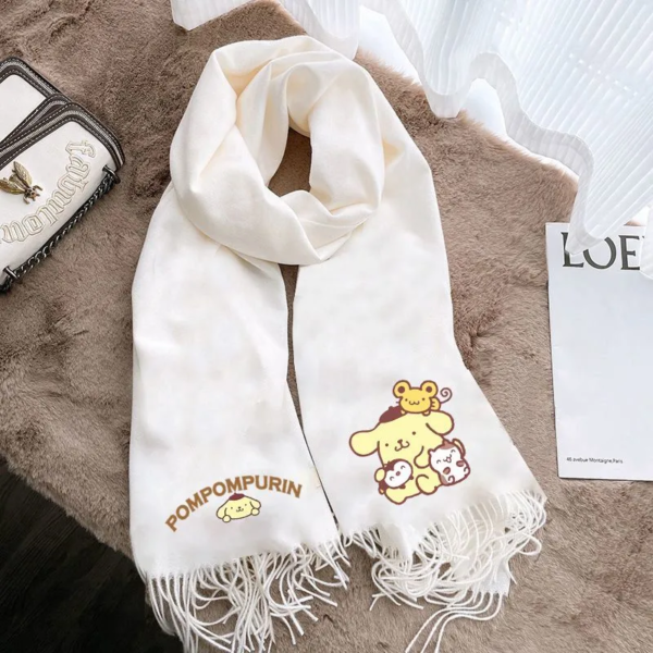 Pompom Purin Cute Windproof Scarf