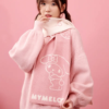 MyMelody Two-color knit scarf for everyday use