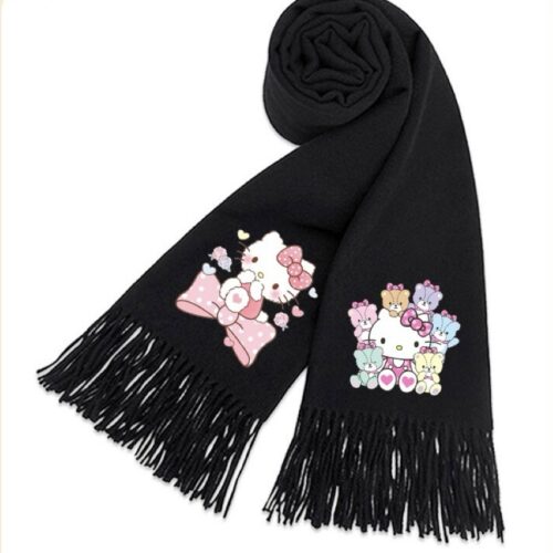 HelloKitty Thickened cozy warm scarf shawl dual-purpose