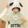 Pochacco Cute Warm Scarf Hat