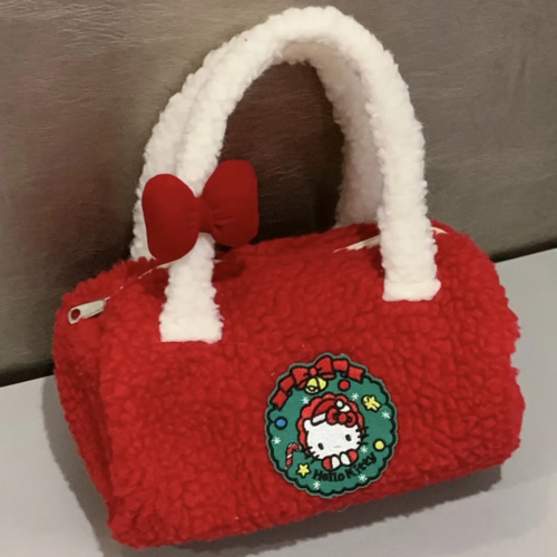 HelloKitty Red Plush Tote Bag