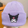 Kuromi Cute and sweet purple knit hat