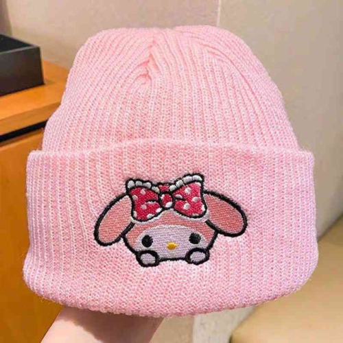 MyMelody Cute and sweet pink knit hat