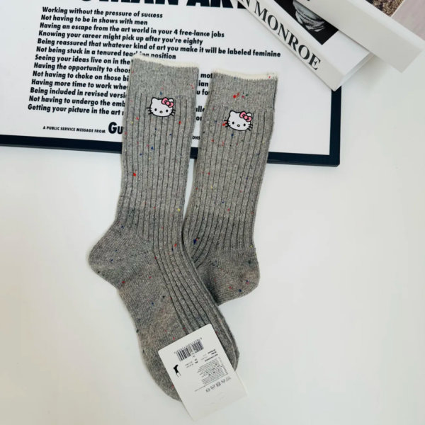 HelloKitty Cute gray wool socks