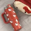 HelloKitty Large Capacity Stainless Steel Red Insulated Mug