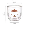 Pompom Purin Cute transparent cups