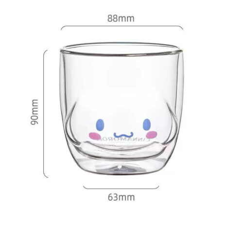 Cinnamoroll Sweet and Cute Double Layer Transparent Cups