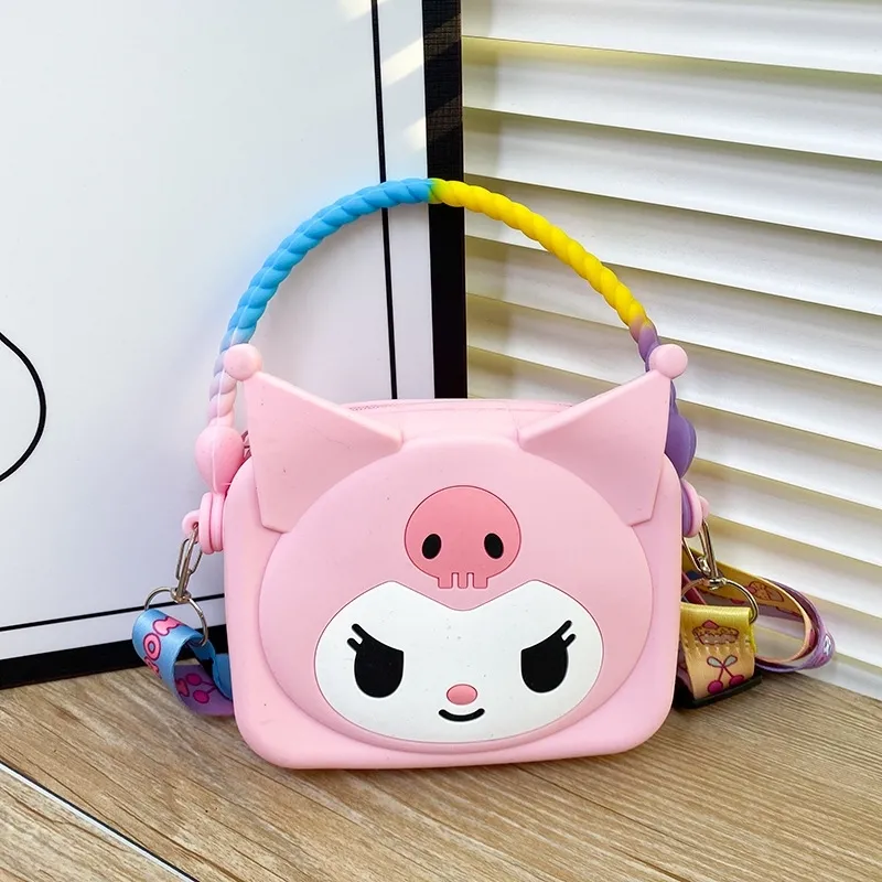 Kuromi Cute Pink Silicone Kids Bag