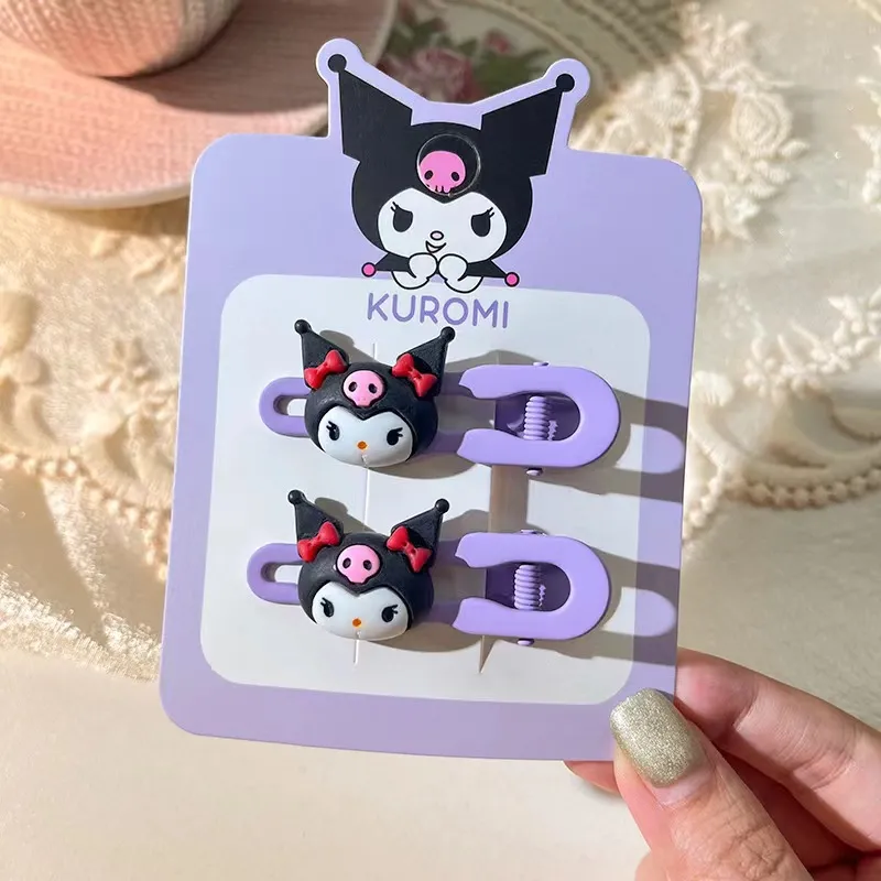 Kuromi Cartoon Cute Kids Duckbill Hair Cards