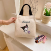 Kuromi Cute and cool large capacity organizer canvas bag