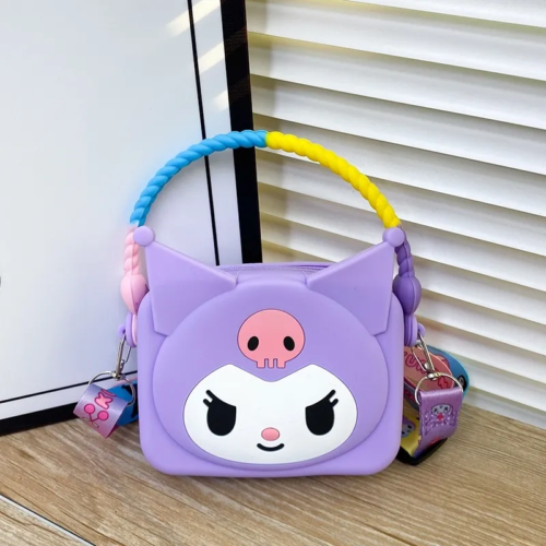 Kuromi Cute Kids Cartoon Silicone Tote Bag