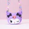 Kuromi Purple Kids Silicone Crossbody Coin Purse