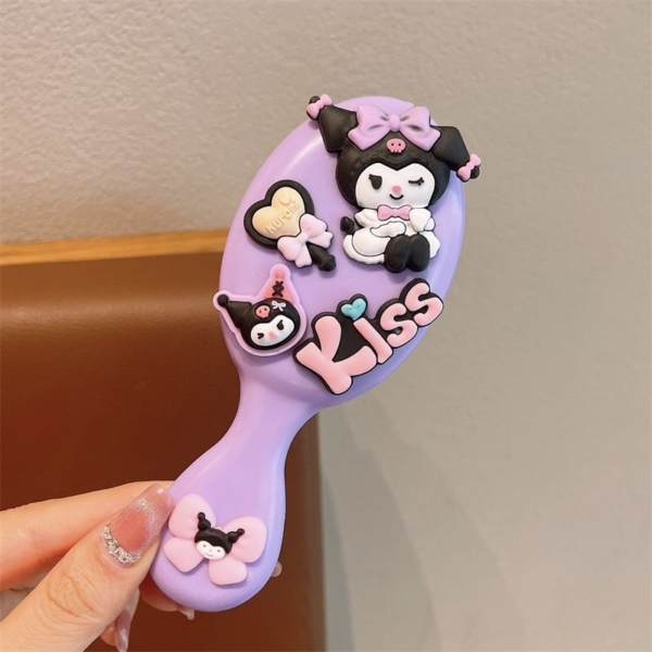 Kuromi Children's Cute Purple Portable Air Comb