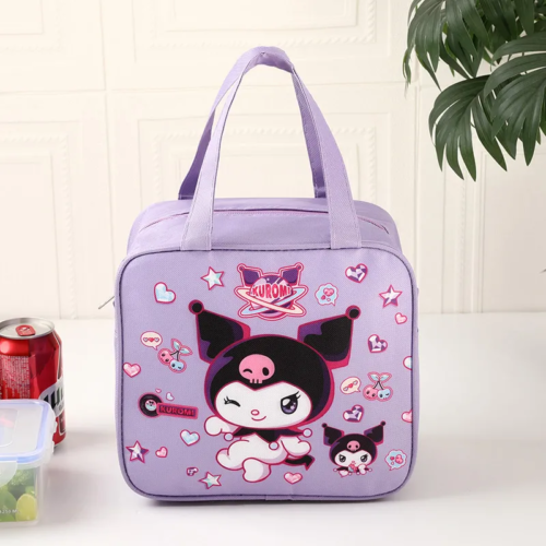 Kuromi Cute Purple Tote Insulated Bag