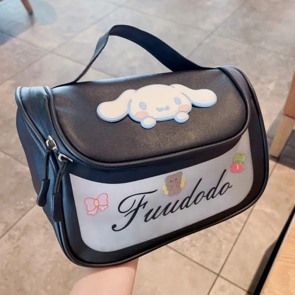 Cinnamoroll Cute Black Frosted Waterproof Cosmetic Bag