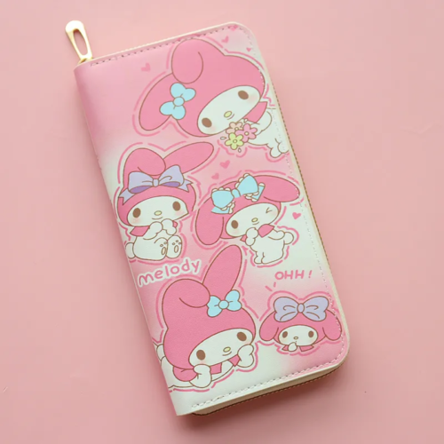 MyMelody Fashion Large Capacity Long Zipper Wallet