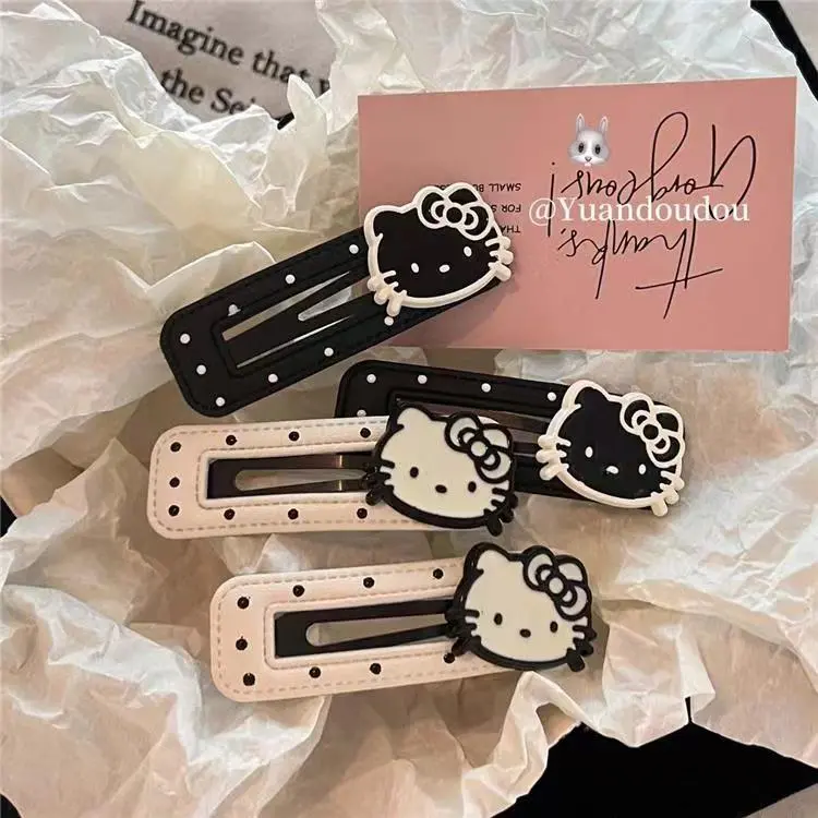 HelloKitty Sweet Polka Dot Hollowed Out BB Bangs Side Clip
