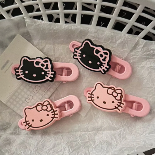 HelloKitty Sweet Pink Wavy Hair Clips