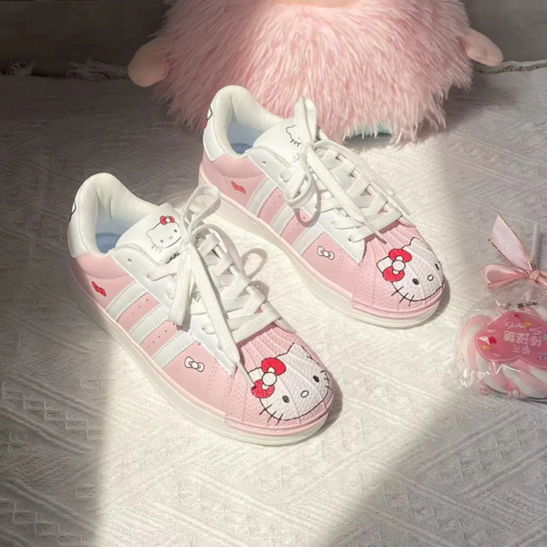 HelloKitty Cute Girls Sweet Shell Toe Casual Hundred Shoes