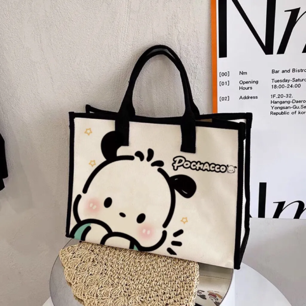 Pochacco Large Capacity Canvas Tote Bag