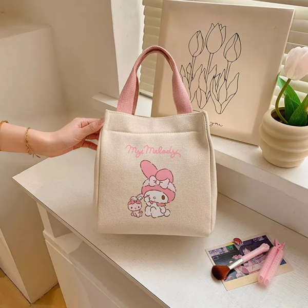 MyMelody Cute and sweet large capacity organizer canvas bag