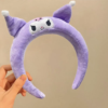 Kuromi Plush thickened super cute hair bands show face small