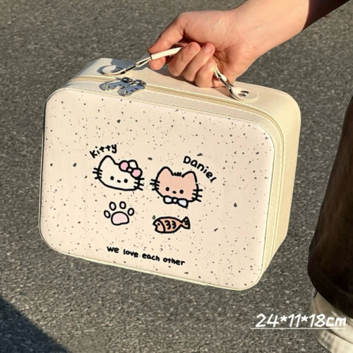 HelloKitty Cute Cosmetic Case with Mirror