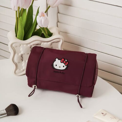 HelloKitty Cute Red Large Capacity Cosmetic Bag