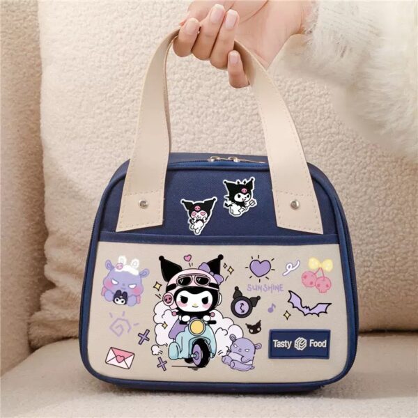 Kuromi Sweet Cool Thickened Waterproof Tote Lunch Bag