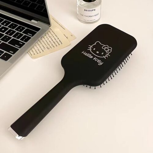 HelloKitty Black Cute Massage Air Cushion Comb