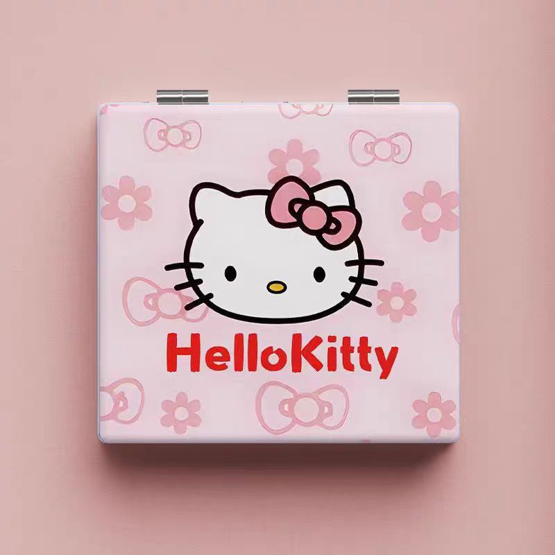 HelloKitty Cute and Sweet Portable Folding Cosmetic Mirror for Girls