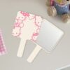 HelloKitty Portable Sweet Pink Handheld Cosmetic Mirror