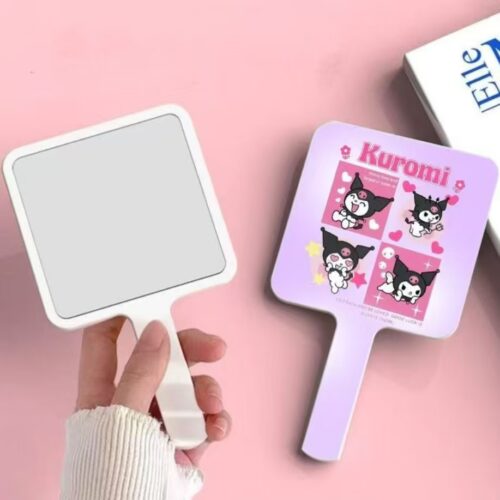 Kuromi Portable Cute Handheld Cosmetic Mirror