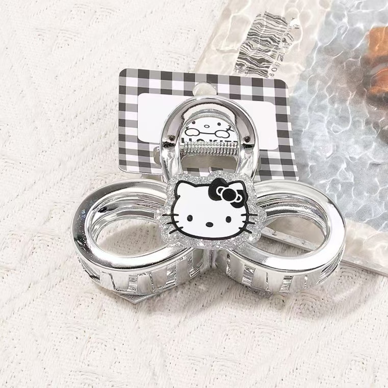HelloKitty Silver Cute Fashion Claw Clip