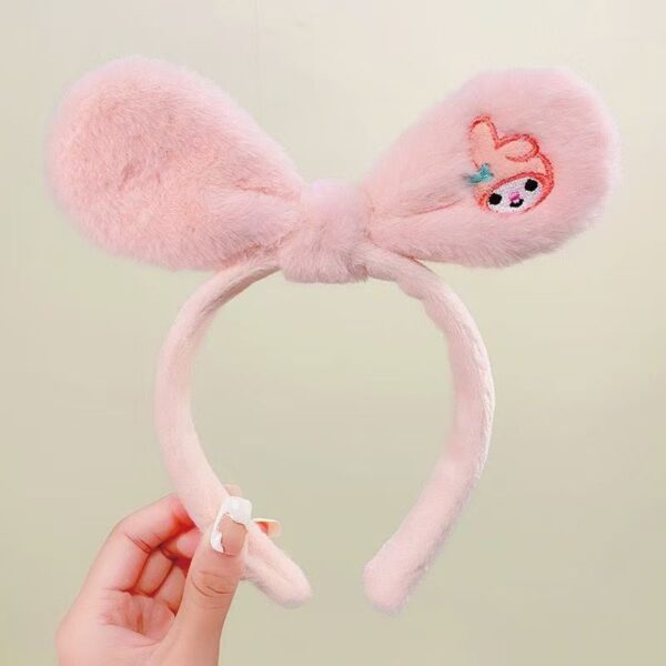 MyMelody Cute Plush Rabbit Ear Bow Hairband