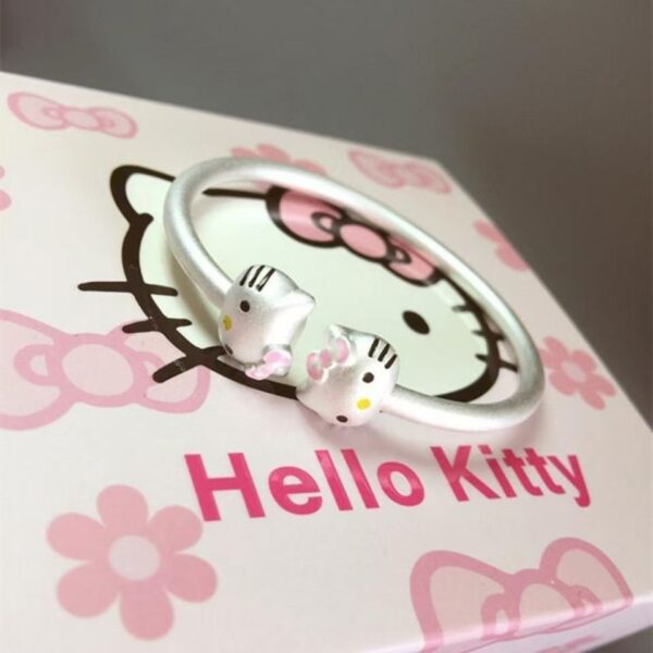 HelloKitty Fashionable and Cute Cartoon Double Head Ring