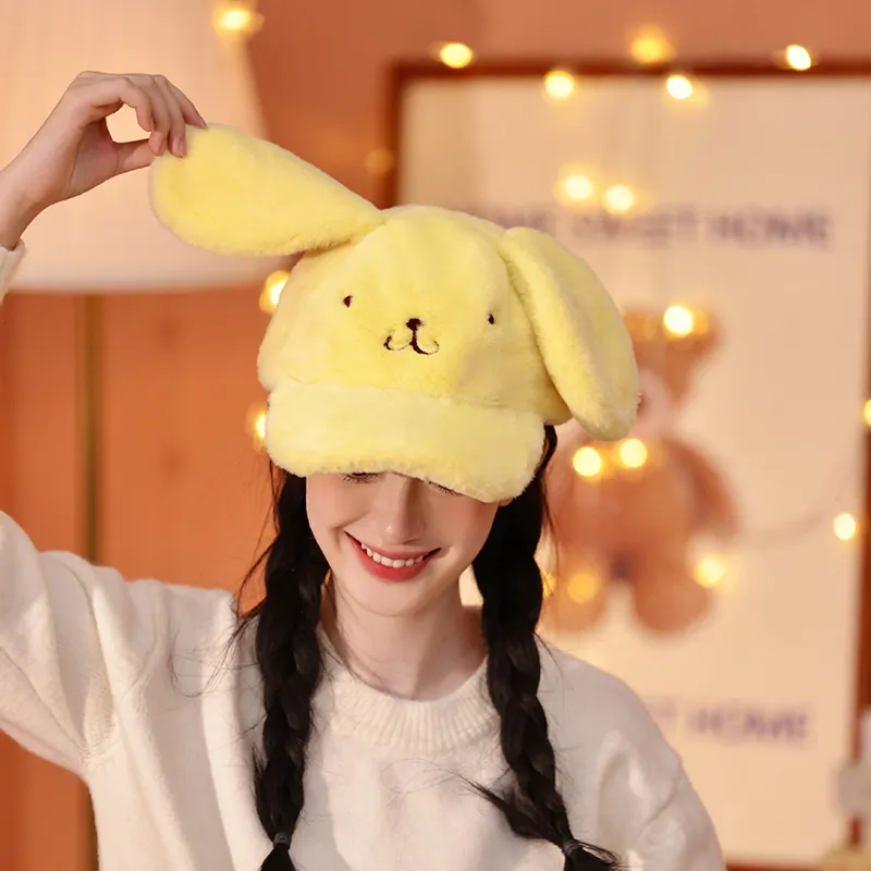 Pompom Purin Cute sweet cartoon plush baseball cap