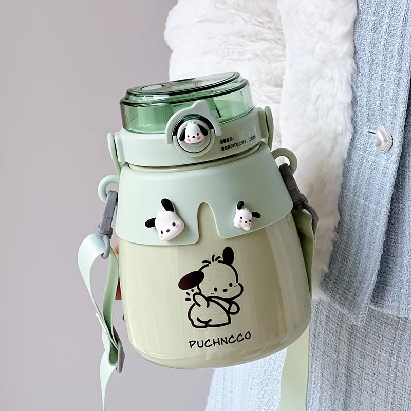 Pochacco Cute Straw Large Capacity Insulated Mug