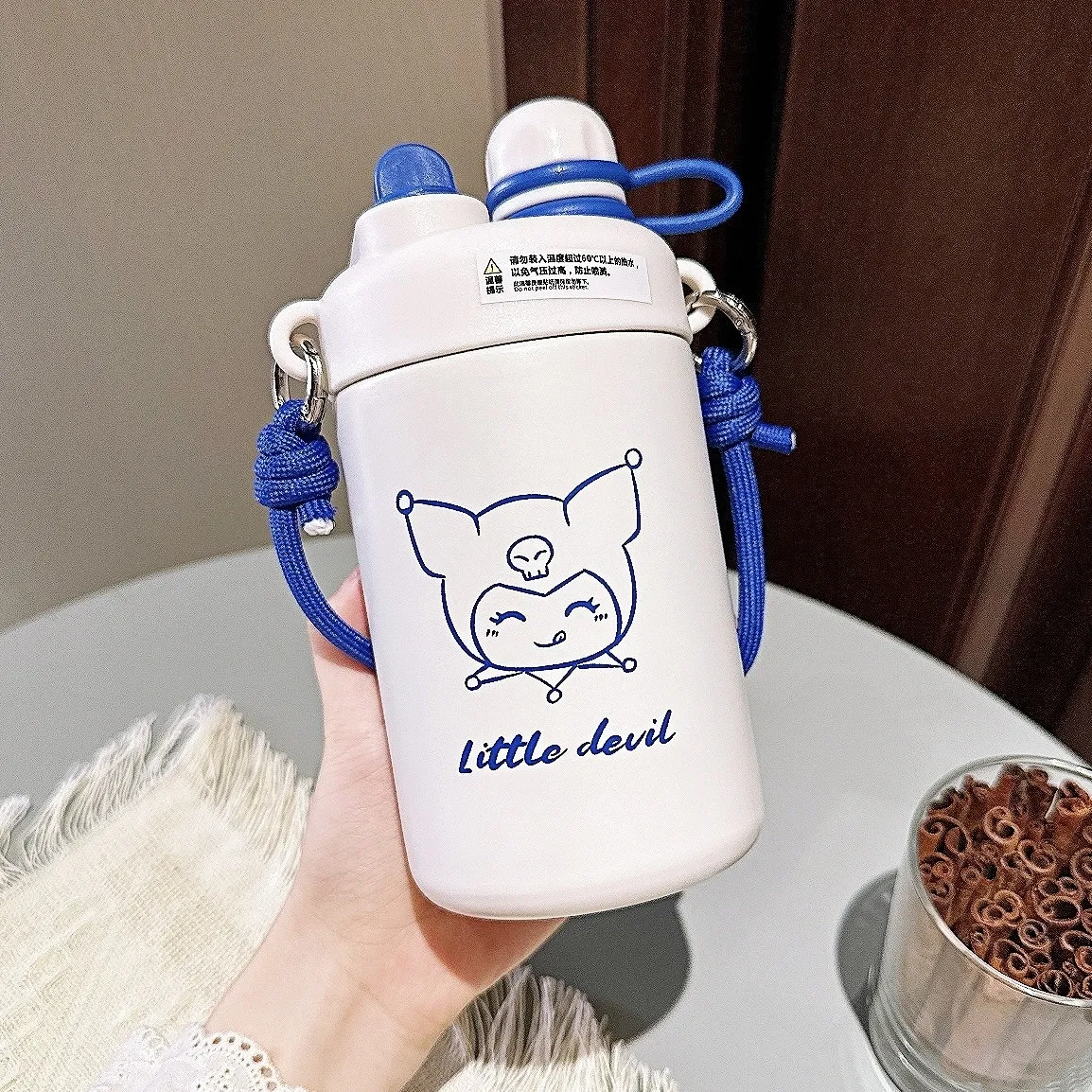 Kuromi Cute and sweet cartoon stainless steel portable cup