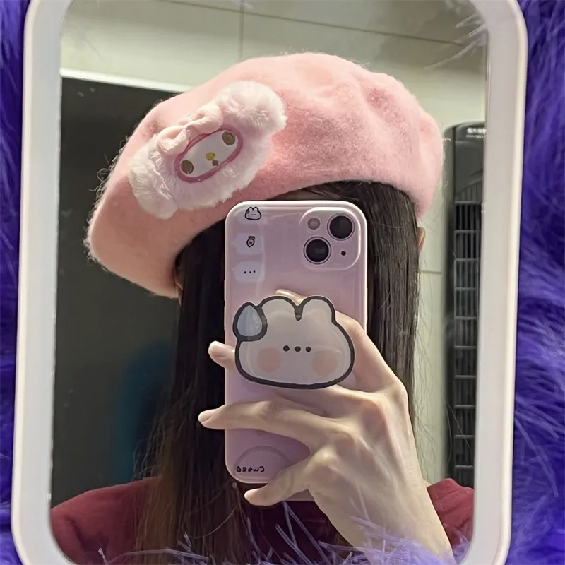 MyMelody Cute Pink Kids Fashion Beret